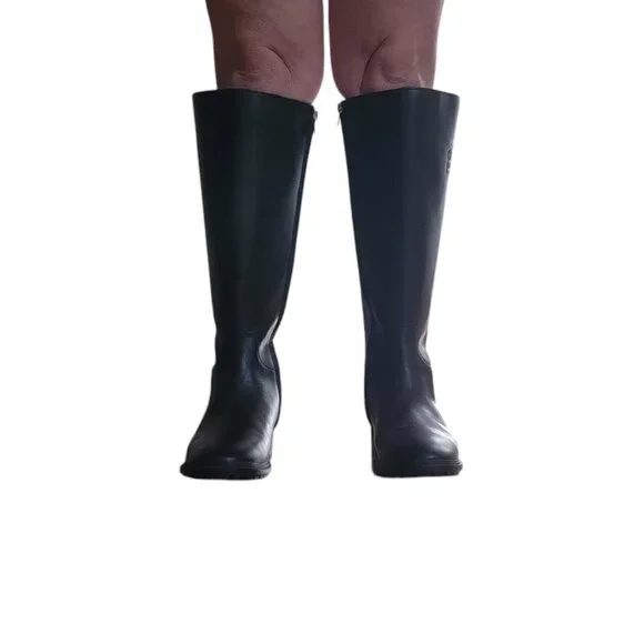 Coach Fynn Leather Boots Black - Picture 3 of 7